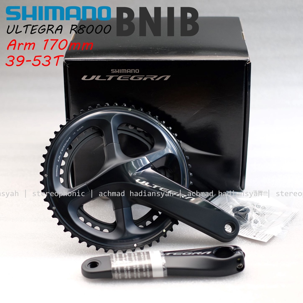 NEW Crank SHIMANO ULTEGRA FC-R8000 dual speed 39-53T Crankset ULTEGRA dual chainring 39-53T Crank Ar