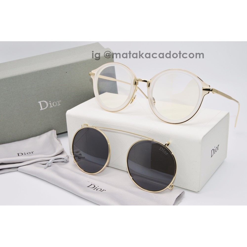 Kacamata Sunglass Dior Clip On 8771 Hitam Putih