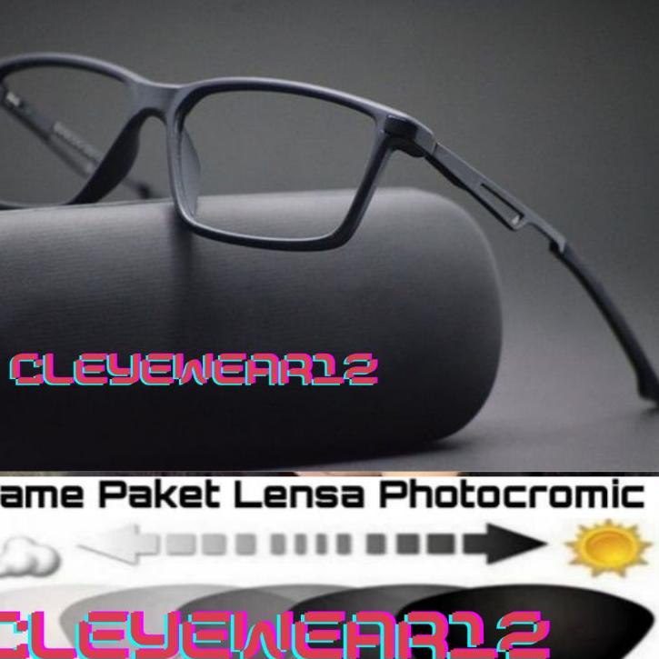 152 kacamata pria/free lensa photocromic antiradiasi uv/kacamata/kacamata minus DK8