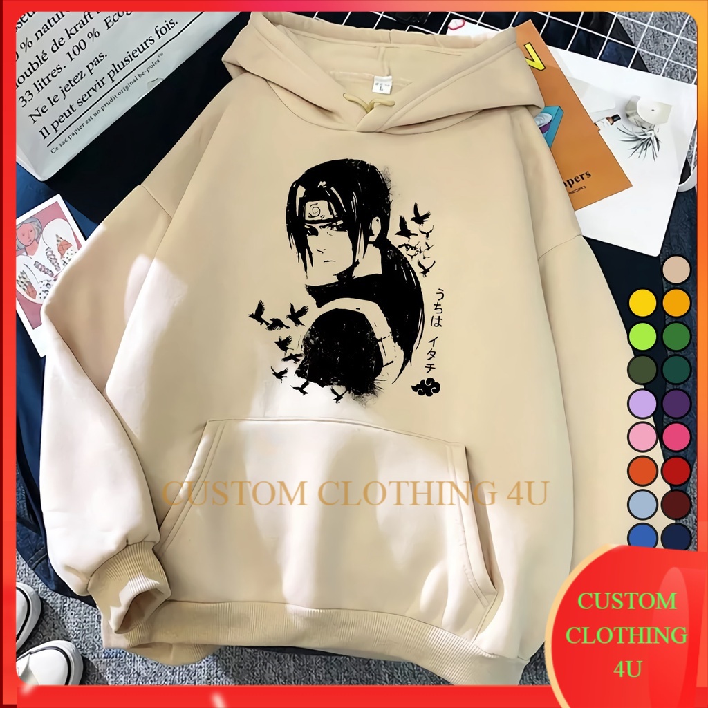 Jaket Hoodie Sweater Anime NARUTO 02 - itachi uchiha mangekyou sharingan - PREMIUM hoddie hodie swit