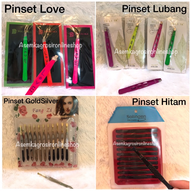 Pinset uban / pinset alis / pinset ketiak / pinset serbaguna / pinset motif