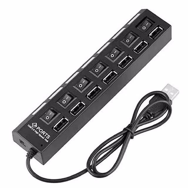 USB Hub 7 Port On Off Saklar / USB Hub 7 Port High SpeedI