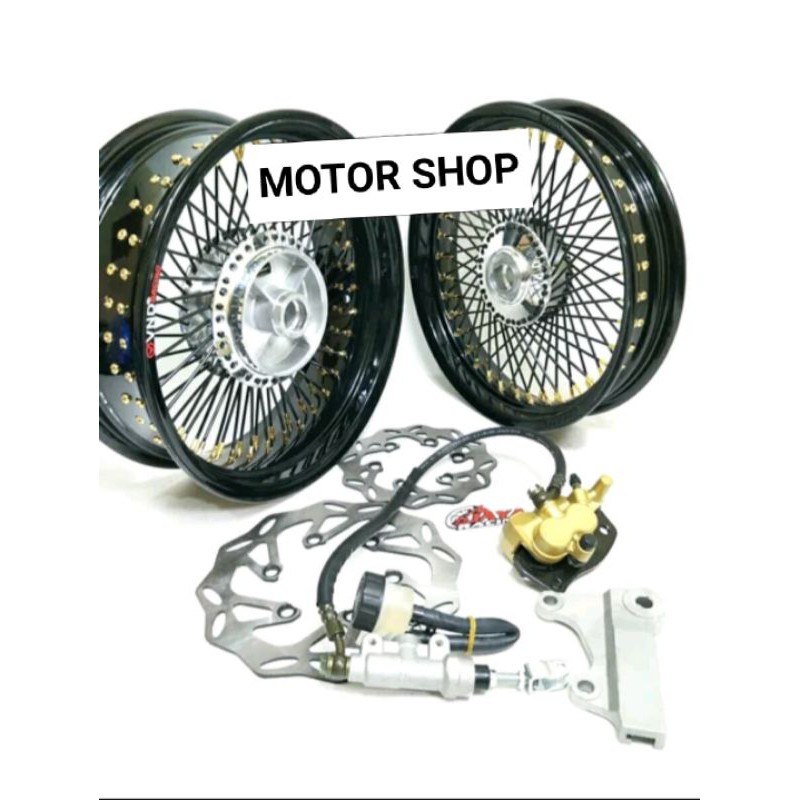 Velg custom 14 450 250 benelli patagonian eagle plus kaliper belakang
