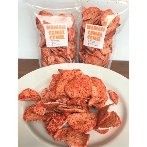 

MamahCemalCemil Basreng Pedas (Kerupuk/Keripik Bakso Goreng Bumbu Balado) 200gr