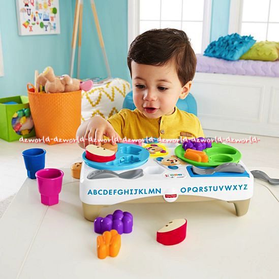 Fisher Price Laugh&amp;Learn Say Please Snack Set Mainan Edukasi