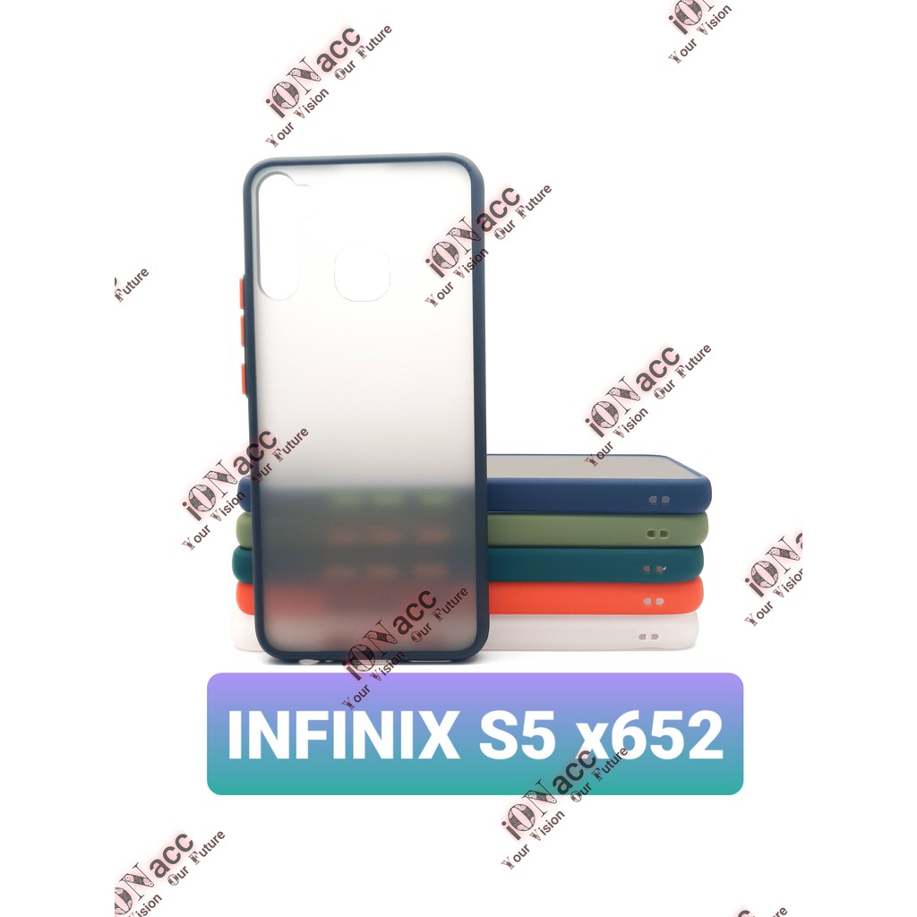 ION CASE MY CHOICE INFINIX S5 X652 - S5 LITE - HARDCASE DOVE TPU MACARON