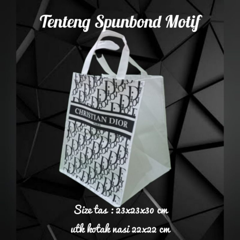 

Tas Kotak Nasi Tenteng Spunbond Motif Premium Brand