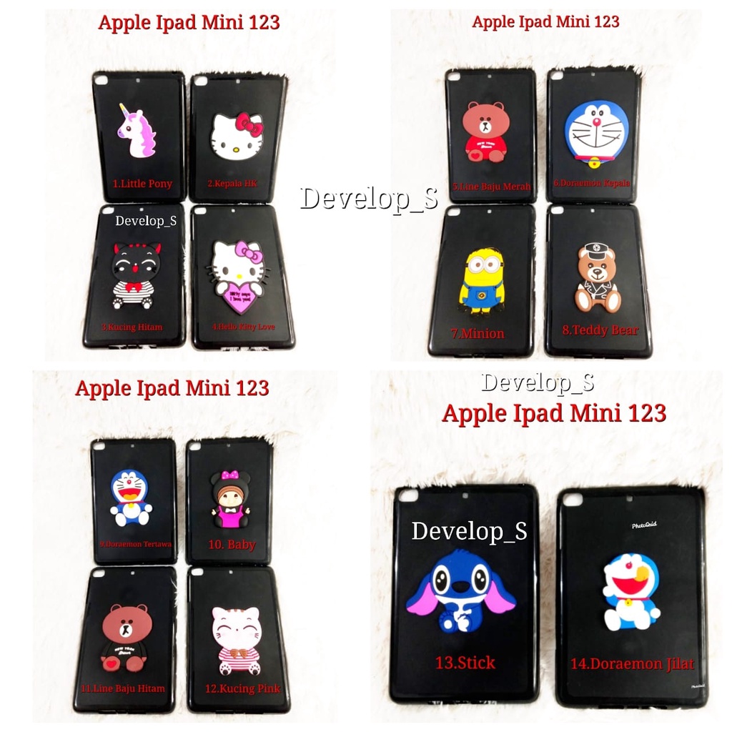 Soft Case Silicon Motif Apple Ipad Mini 123 / Ipad Mini 4 / Ipad Mini 5