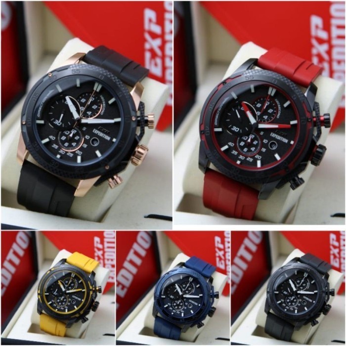 JAM TANGAN PRIA EXPEDITION 6810 E6810 EXP6810 RUBBER READY BEBERAPA WARNA ORIGINAL
