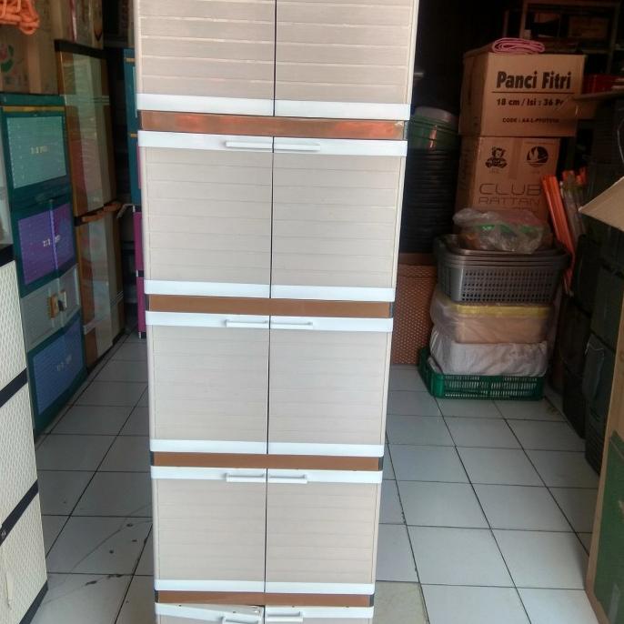 Lemari Pakaian Minimalis Murah/Lemari Plastik Mini Club 5 Susun Murah Temmyhardi