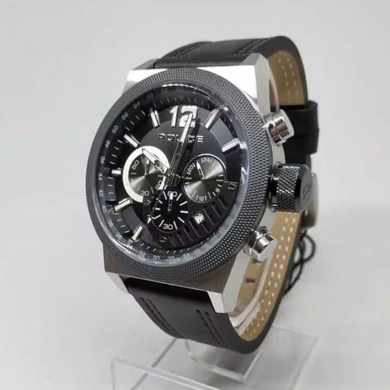 Police Ladbroke Chronograph Jam Tangan Pria [PL15529JSTB/02] Black Silver