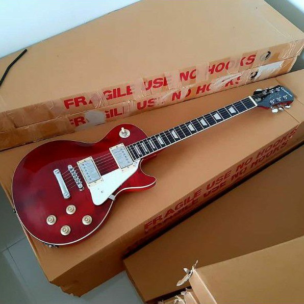 Gitar epiphone les paul custom PU GNB korea