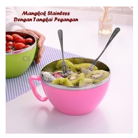 MANGKOK MIE SERBAGUNA KOREAN FRESH BOWL STAINLESS [SWEETSPACE]