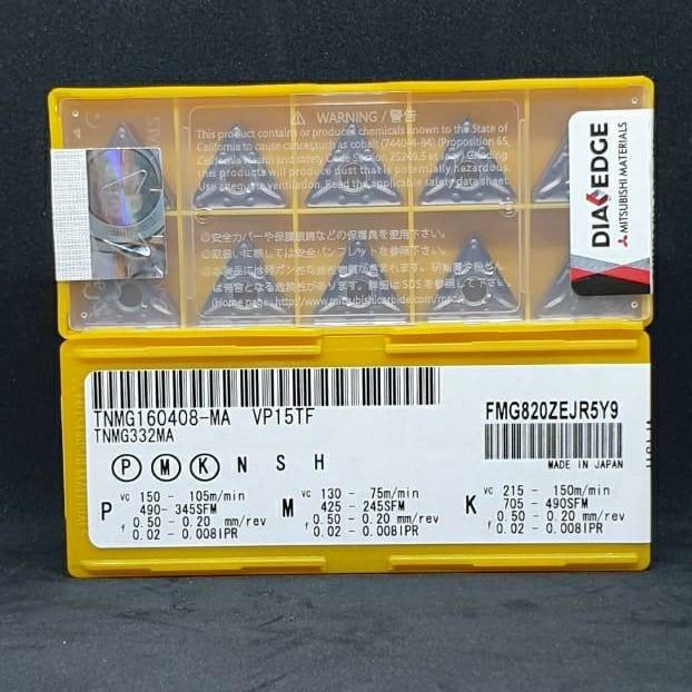 Seonban | Insert/Mata Pahat Tnmg 160408Ma Mitsubishi/Mata Pisau/Mata Bubut Kekinian Terlaris