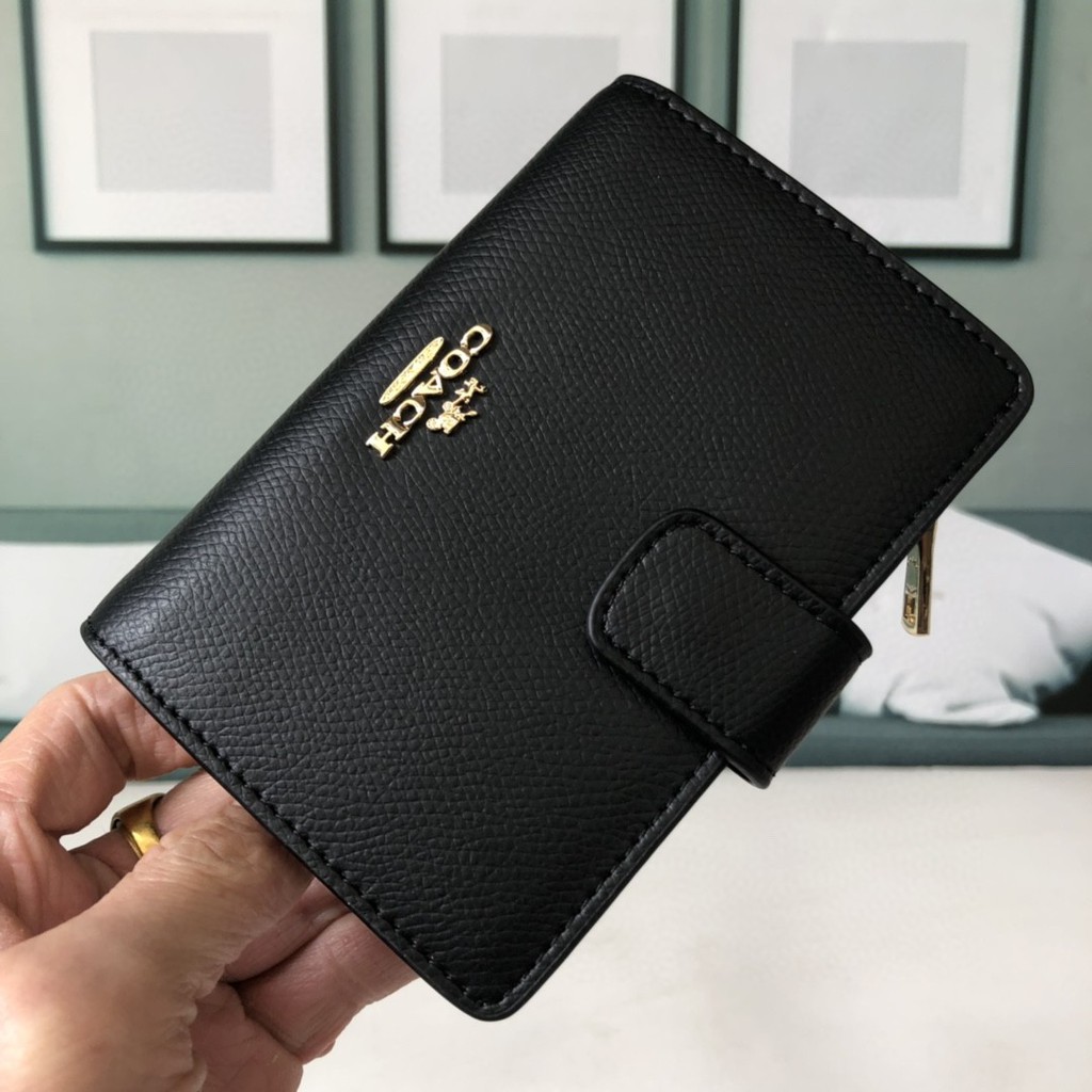 (SameDay Grab) 53562 53436 COACH Ladies folding purse card bag pocket wallet