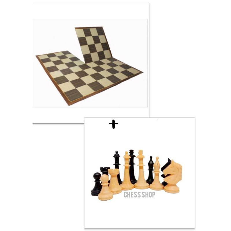 PAKET HEMAT CATUR PLASTIK DAN PAPAN CATUR PREMIUM