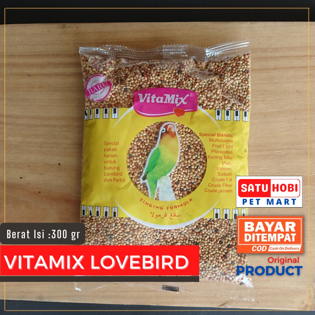 VITAMIX LOVEBIRD Pakan Makanan Burung Lovebird | Perkutut | Finch | Parkit