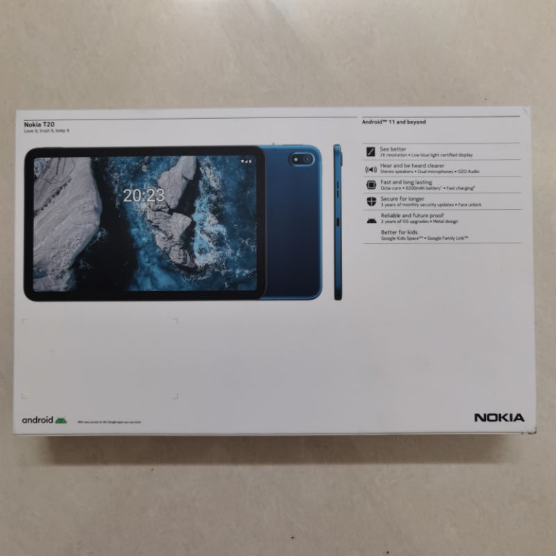 Nokia T20 10.4&quot; 4/64GB Tablet Android 11 Tab Garansi Resmi TAM