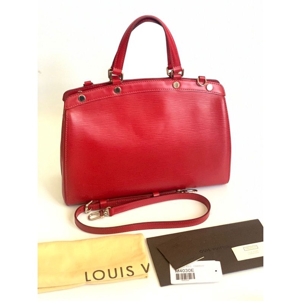 preloved tas LV brea epi leather authentic lengkap receipt 2014, dustbag ori, booklet