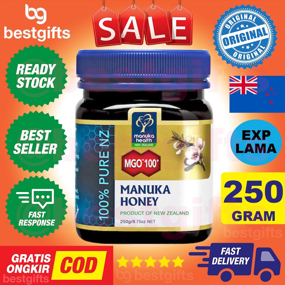 MANUKA HEALTH MADU MANUKA HONEY BLEND MGO100 MGO 100 ANTI BIOTIK BAKTERI DAYA TAHAN TUBUH 250 GRAM