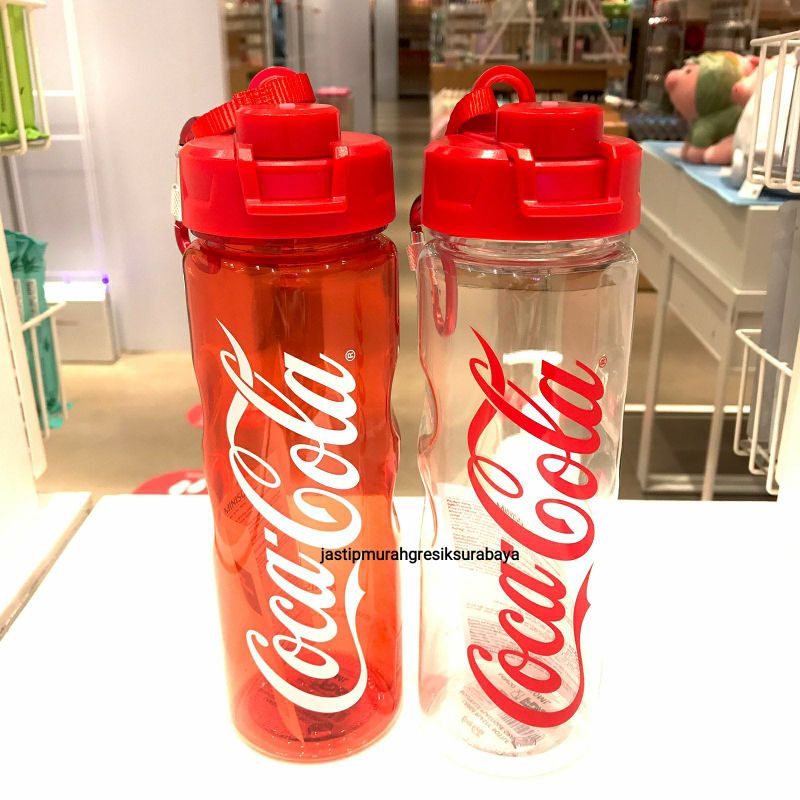 COCA COLA LARGE PLASTIC BOTTLE 750ML BOTOL MINISO BOTOL COCA COLA BOTOL PLASTIK MINISO