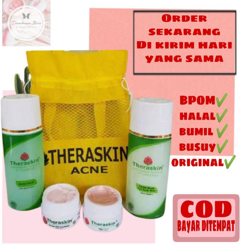 SKINCARE THERASKIN ACNE WHITE ORIGINAL / PERAWATAN WAJAH UNTUK KULIT BERJERAWAT