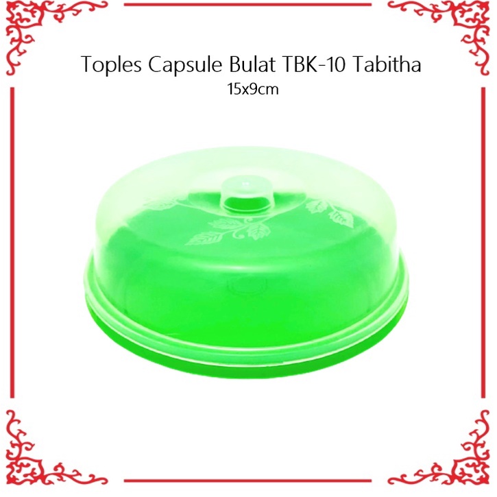 Toples Capsule/Toples Roti/Tempat Kue Bulat TBK-10 Tabitha