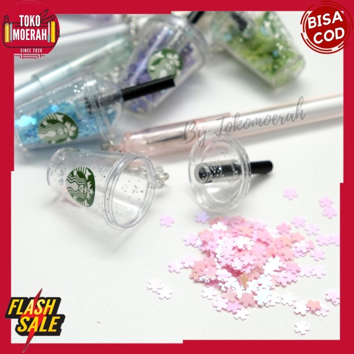 

y3s& PULPEN LUCU / BOLPEN UNIK / PEN GEL MURAH GANTUNGAN STARBUCKS BISA COD /a=