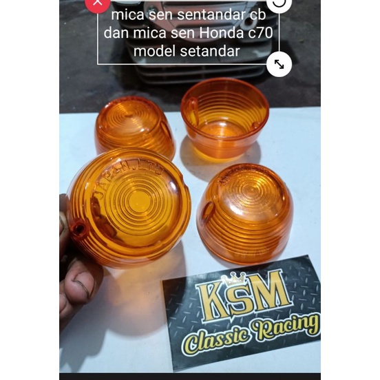 mica sen C70 cb model ORI 1set 2pc /kaca sen C70 cb setandar/mika sein Honda C70/mika kaca ritin
