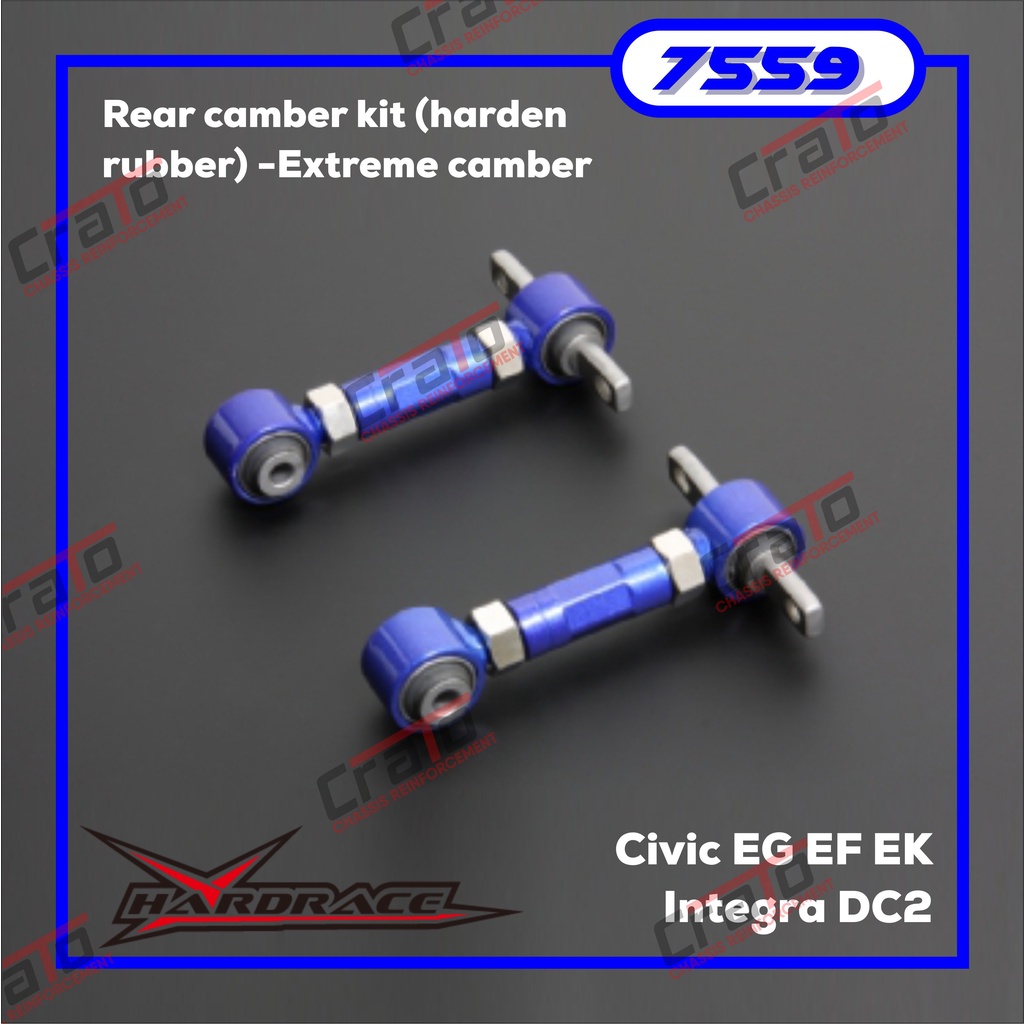 Aksesoris Stabiliser Hardrace - 7559 - Rear camber kit (harden rubber) -Extreme camber - Nouva / Civ