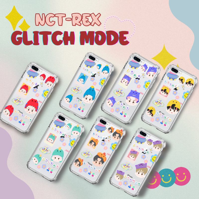 NCT REX NCT DREAM PINKFONG GLITCH MODE CHARACTER PHONE CASE