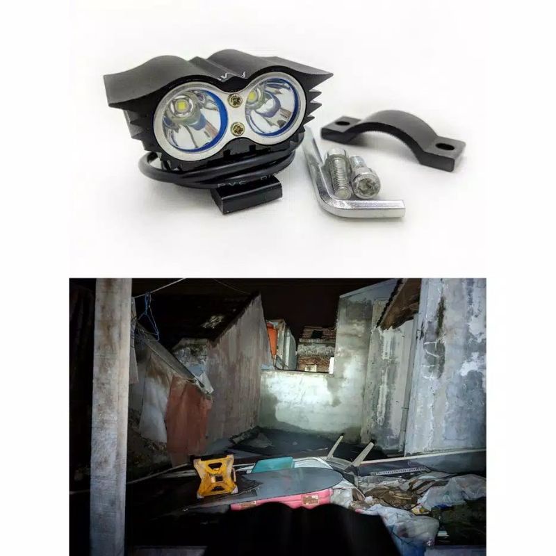 Lampu Tembak Sorot Led 2mata Lampu Led Owl Ultrafire 2 mata SALE / PROMO