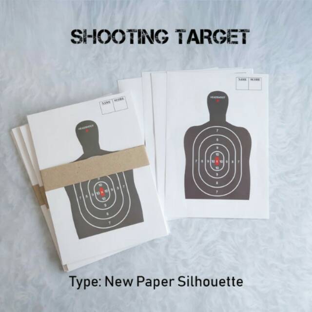 

NEW PAPER SILHOUTTE/SHOOTING TARGET/KERTAS TARGET