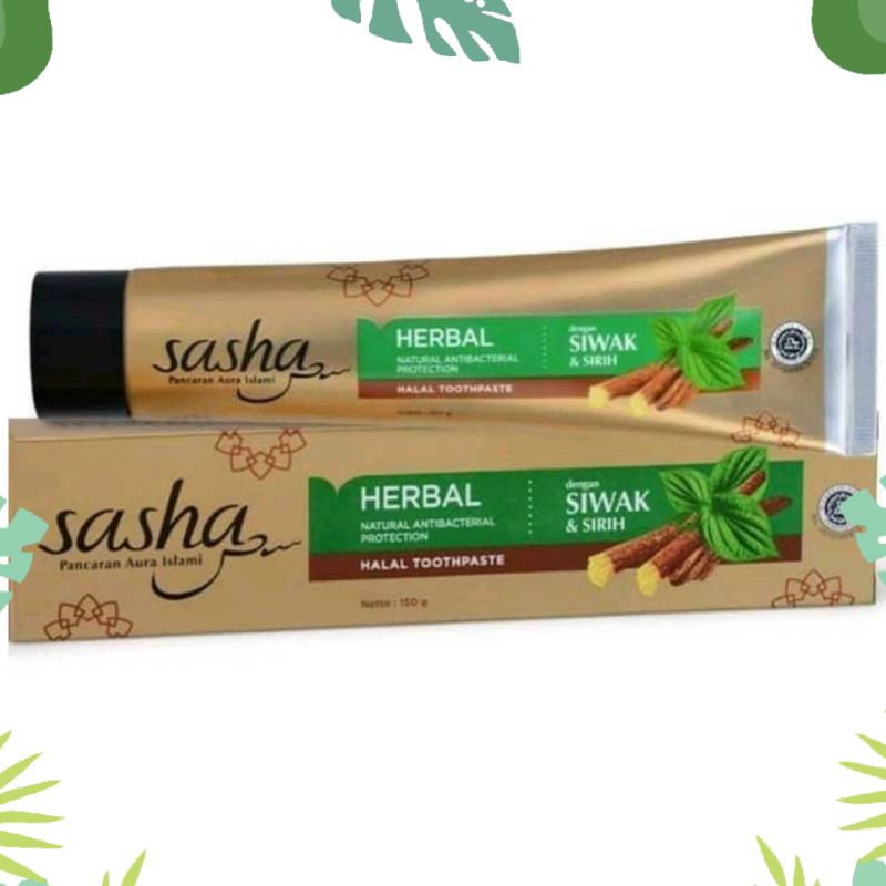 Pasta gigi herbal/pasta gigi sasha/pasta gigi siwak/sasha pasta gigi siwak