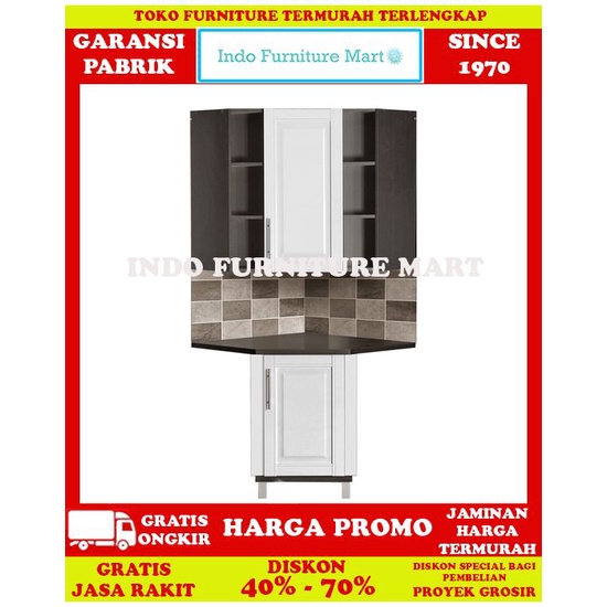 Kitchen Set Lemari Dapur Atas  Big Panel Sudut Ksa 5120 Accord