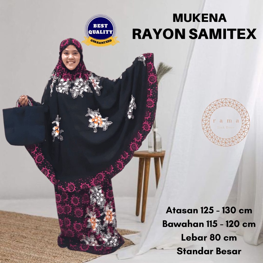MUKENA CAP BATIK | MUKENA BATIK CAP | MUKENA BATIK TERBARU | Mukena Rayon Samitex | Mukena Dewasa