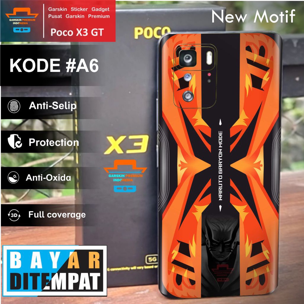 COD Garskin Sticker Xiaomi Poco X3 GT New Motif Keren 6-10 Bisa Request Gambar ISI 2.PCS