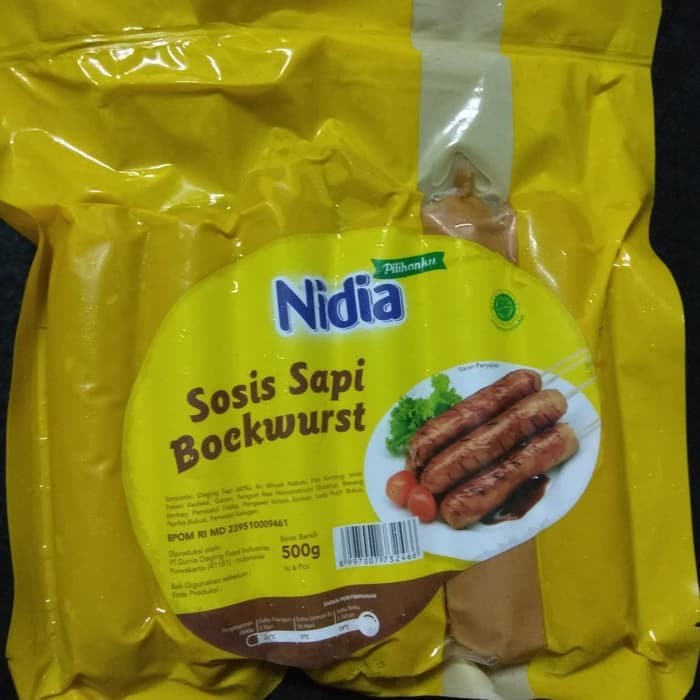 

Nidia Sosis Sapi Bockwurst 500 gram FROZEN SAYUR ONLINE BANDUNG