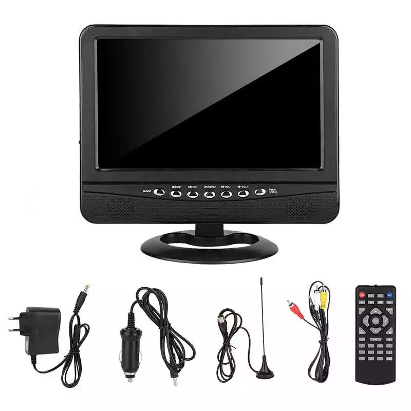 TFT LCD Color Analog TV 9.5 inch with Wide View Angle - Portable TV