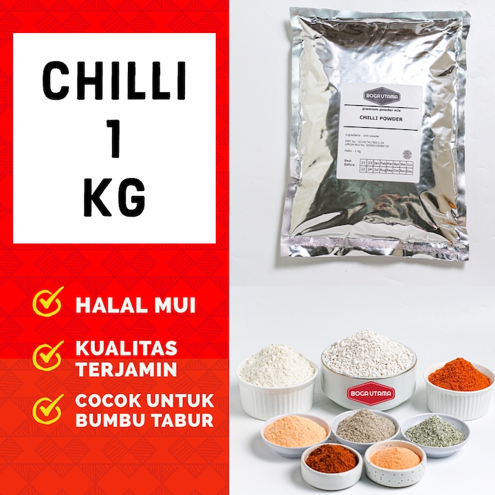 1 kg cabe bubuk premium super pedas