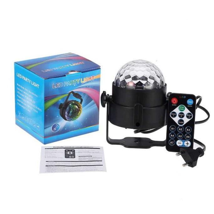 Lampu Disco Dekorasi Ruangan Led Proyektor Remote Control Eu Plug - Multi Warna