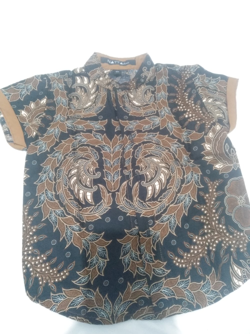Kemeja Koko Batik Anak Katun Halus Size Xs (6bln-1th) By Nattaline