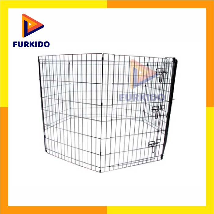 M-Pets Foldable Puppy Pen With Door / Kandang Hewan