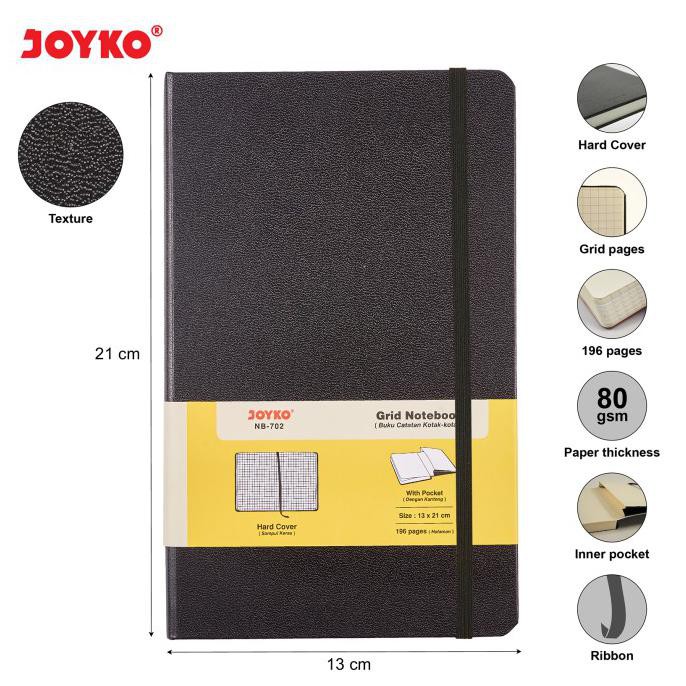 

Grid Notebook Diary Buku Catatan Kotak-Kotak Joyko NB-702 196 hal Kode 217