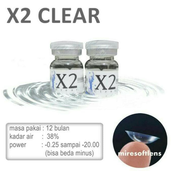

DISKON! softlens x2 clear bening tahunan yearly minus tinggi sampai -20.00