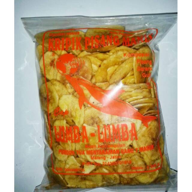 

Keripik kripik Pisang Lumba Lumba