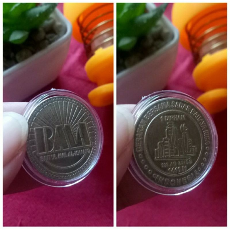 Koin Perak 1 Dirham Baitul Mal Al-Khaliq BMA 2,975gr free kapsul bukan wakala imn sala antam isilver