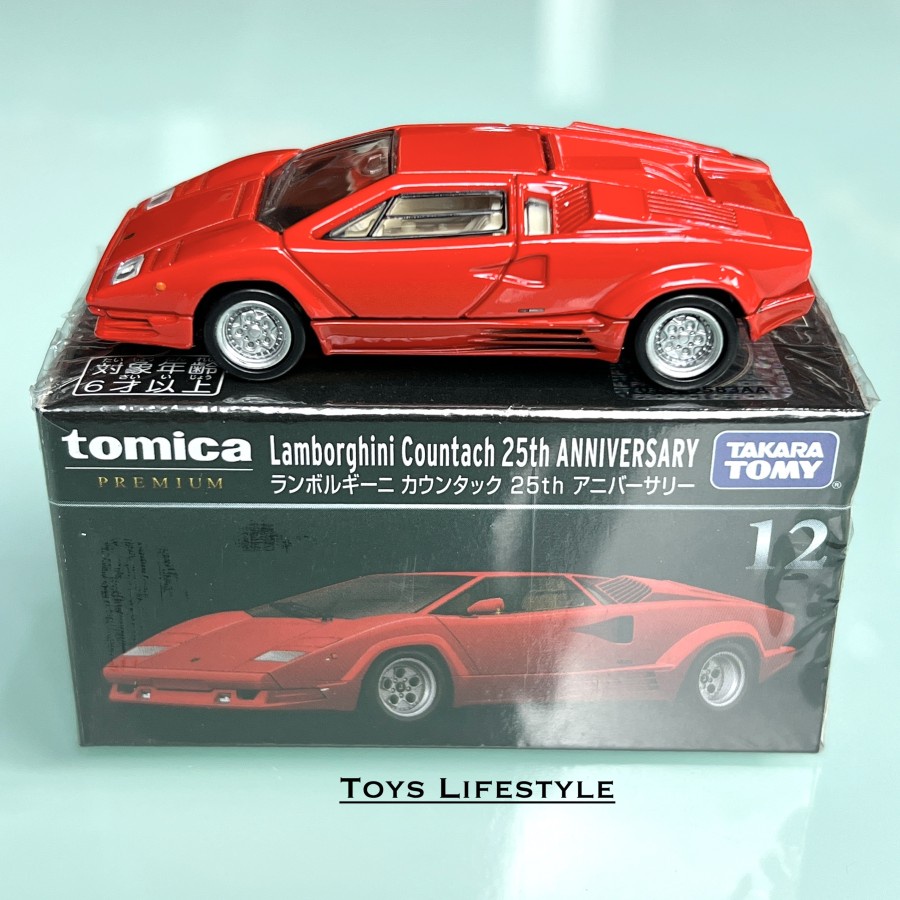 Mobil Tomica Premium Diecast 12 Lamborghini Countach 25th Anniversary