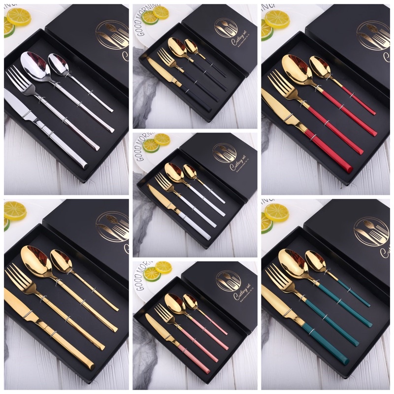 CUTLERY SET SENDOK SULTAN SET SENDOK GIFT SET STAINLESS STEEL SENDOK PREMIUM HAMPERS KADO SOUVENIR SENDOK MEWAH ELEGANT