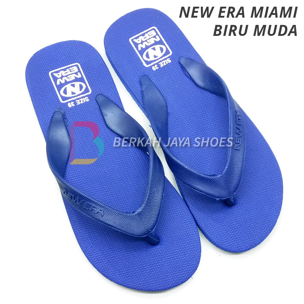 Sandal Pria - Sandal Jepit Pria - Sandal Jepit Karet Pria New Era Miami Varian Warna - Anti Air